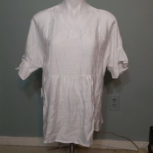 Ruffle Sleeve Hi-Low Boho Shirt or CoverUp